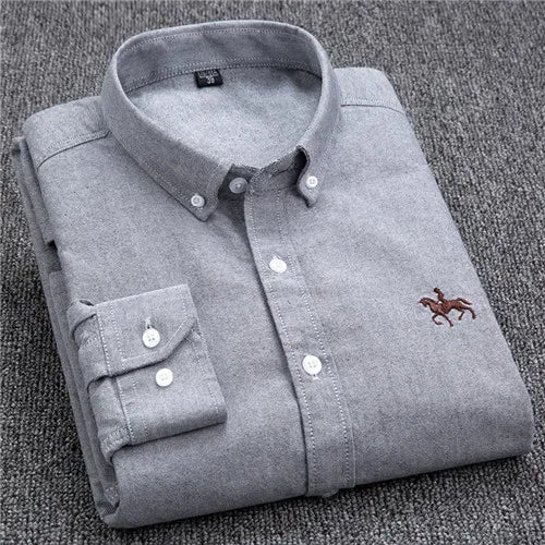 Chemise rayée femme brodée sur la poitrine, du XS au 4XL, gris