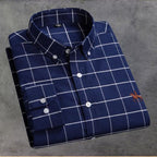 Chemise rayée femme brodée sur la poitrine, du XS au 4XL
