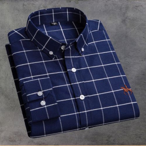 Chemise rayée femme brodée sur la poitrine, du XS au 4XL