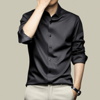 Chemise habillée homme coupe ajustée, onze coloris, noir