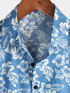Chemise hawaïenne homme fleurie, manches courtes, trois coloris