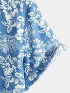 Chemise hawaïenne homme fleurie, manches courtes, trois coloris