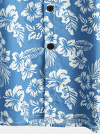 Chemise hawaïenne homme fleurie, manches courtes, trois coloris