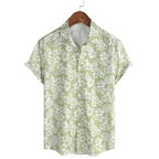Chemise hawaïenne homme fleurie, manches courtes, trois coloris, vert