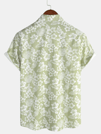 Chemise hawaïenne homme fleurie, manches courtes, trois coloris