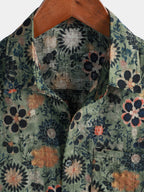 Chemise hawaïenne homme manches courtes, imprimé tropical