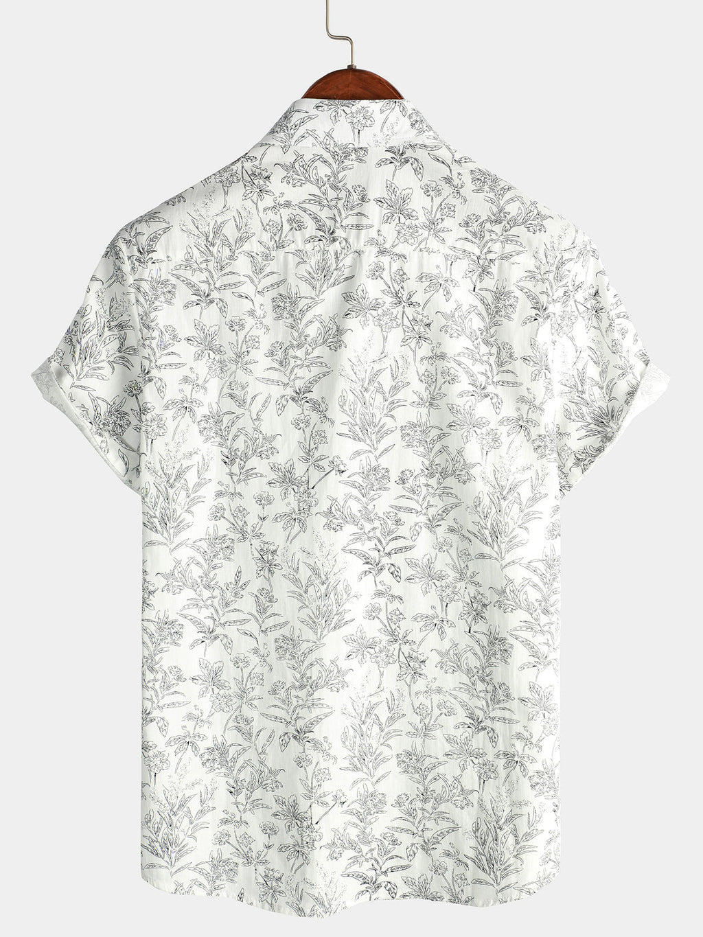 Chemise hawaïenne homme manches courtes, imprimé tropical