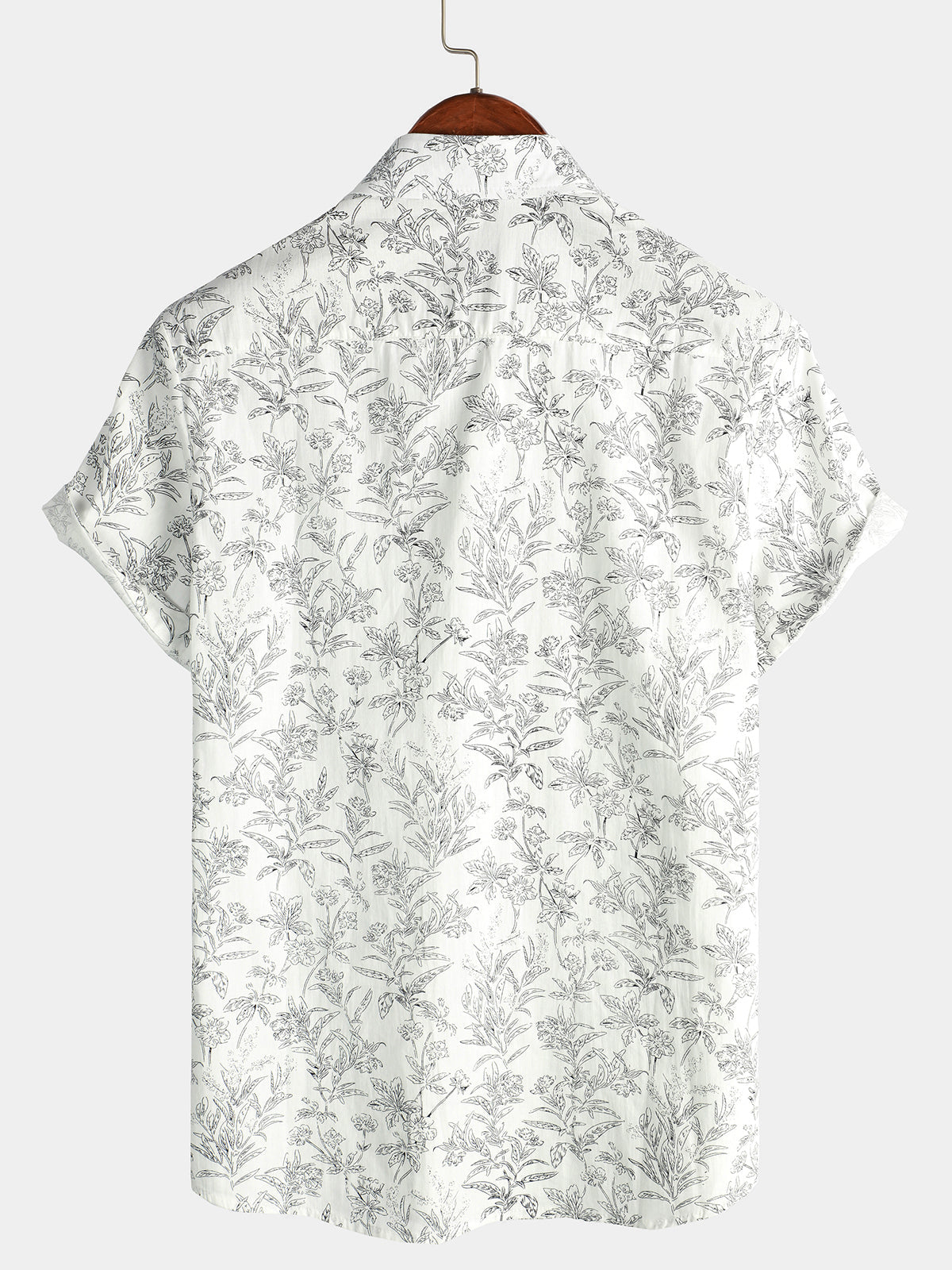 Chemise hawaïenne homme manches courtes, imprimé tropical