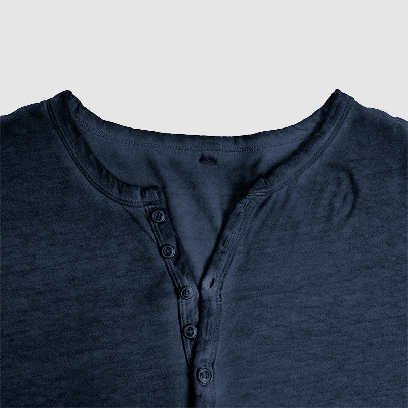 Chemise homme col tunisien, trois coloris, du S au 3XL
