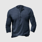 Chemise homme col tunisien, trois coloris, du S au 3XL, gris foncé