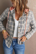 Chemise à carreaux homme, cinq coloris, du S au XL, gris