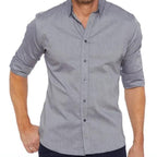 Chemise homme à fermeture éclair, sans repassage, six coloris