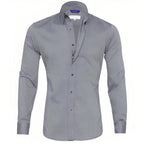 Chemise homme à fermeture éclair, sans repassage, six coloris