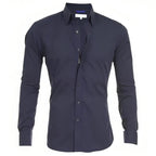 Chemise homme à fermeture éclair, sans repassage, six coloris