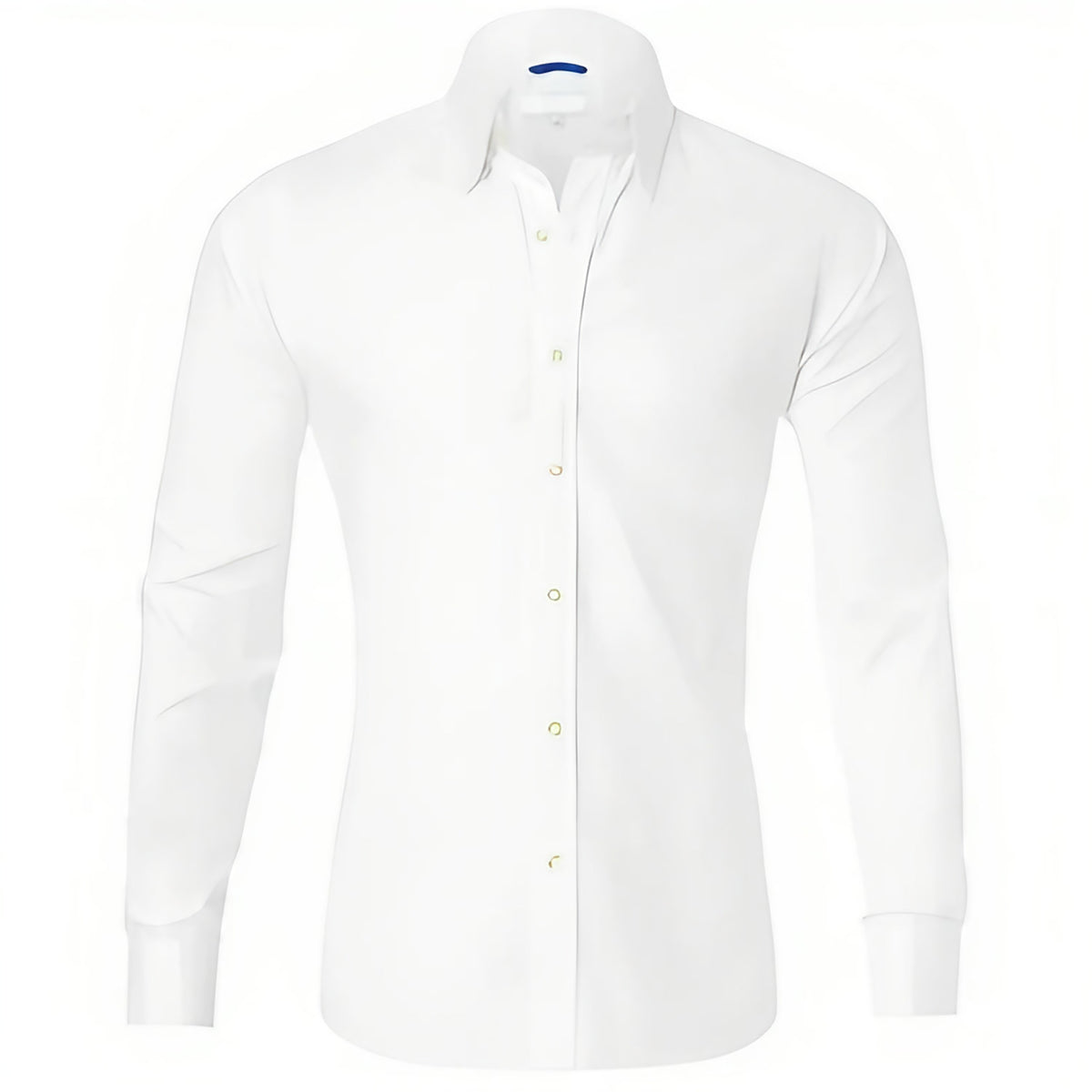 Chemise homme à fermeture éclair, sans repassage, six coloris, blanc