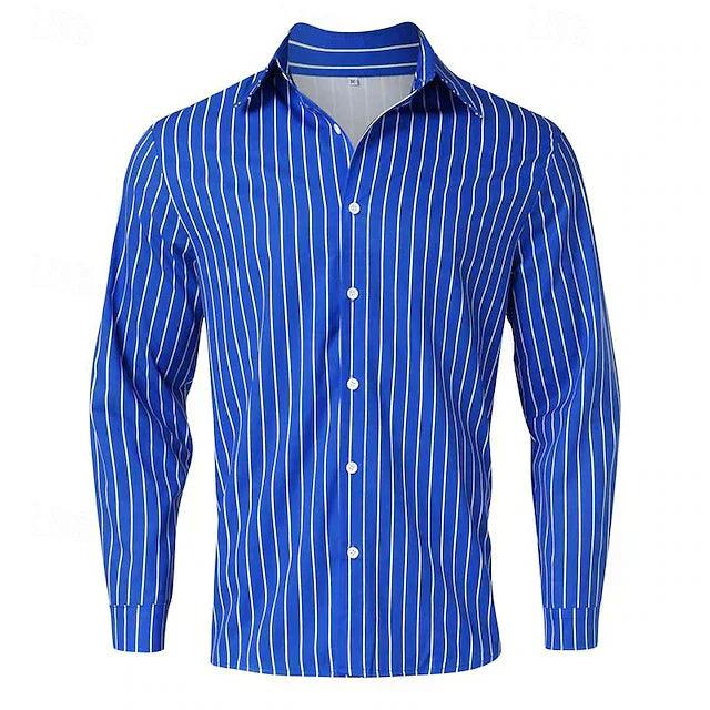 Chemise homme à manches longues, coupe classique, trois coloris