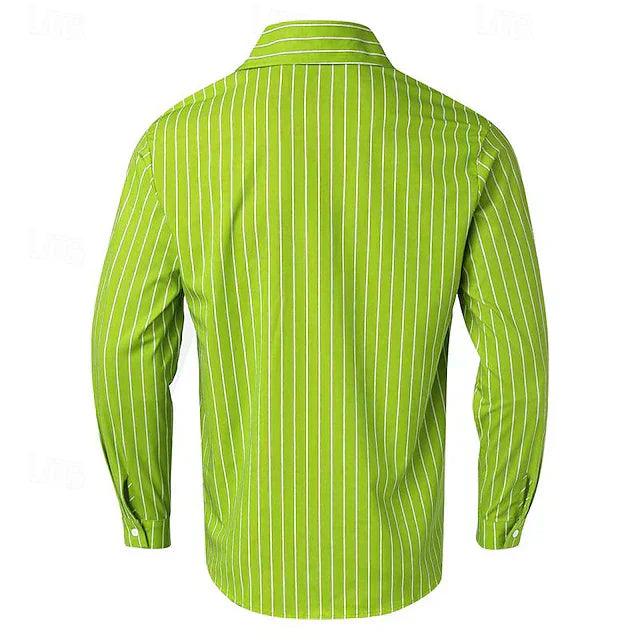 Chemise homme à manches longues, coupe classique, trois coloris