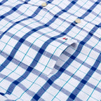 Chemise homme à manches courtes, carreaux et rayures, du 38 au 47