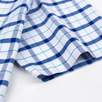 Chemise homme à manches courtes, carreaux et rayures, du 38 au 47