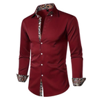 Chemise homme à motif paisley, coupe ajustée, quatre coloris