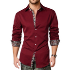 Chemise homme à motif paisley, coupe ajustée, quatre coloris