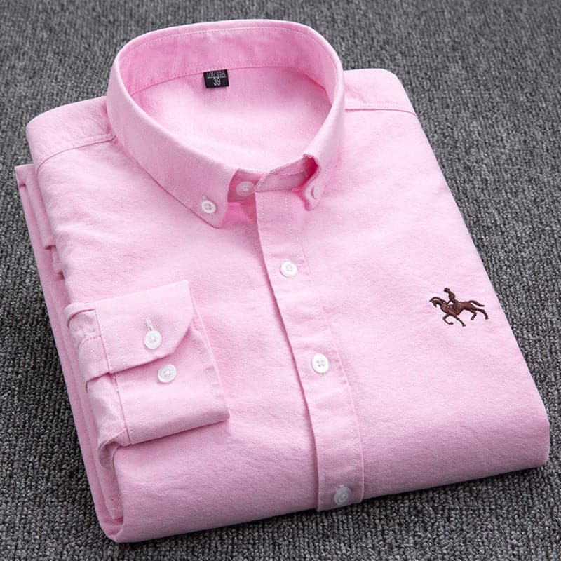 Chemise homme unie pour le bureau, quatre coloris, du XS au 3XL, rose