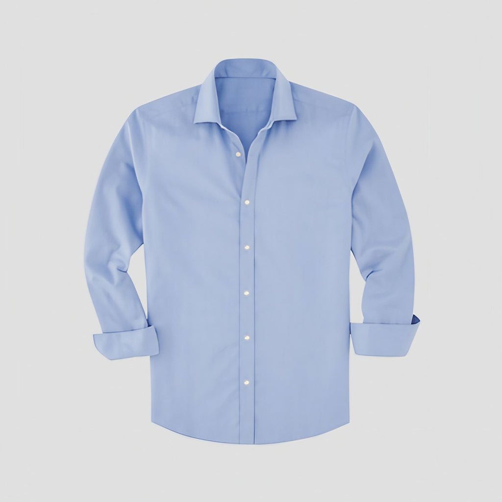 Chemise homme cintrée à col italien, manches longues, S au 5XL