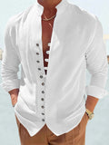 Chemise homme d'été, cinq coloris, du XS au 3XL, blanc