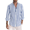 Chemise homme à poche poitrine et col classique, du M au 3XL, bleu