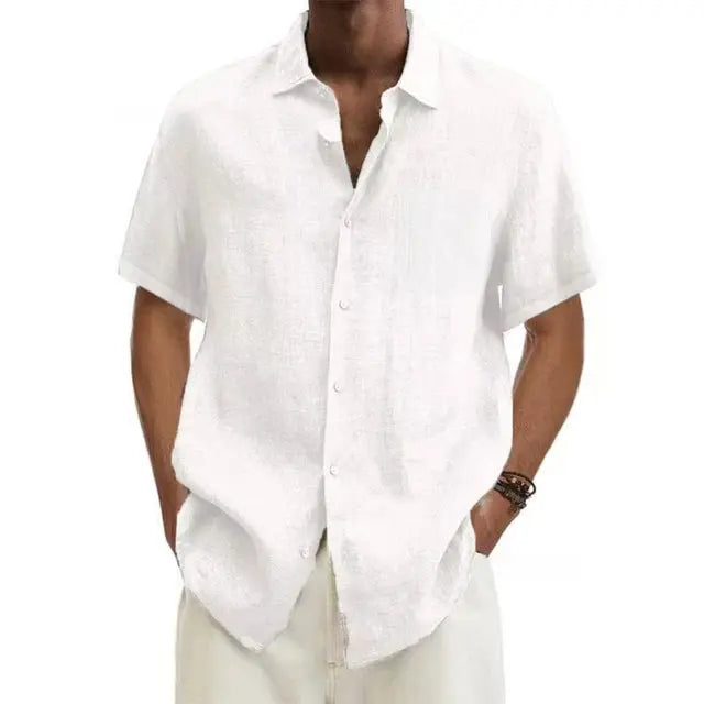 Chemise homme manches courtes, coupe ample, du S au 5XL