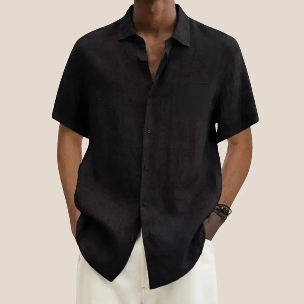 Chemise homme manches courtes, coupe ample, du S au 5XL