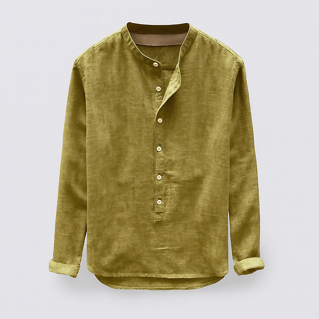 Chemise homme coupe normale, cinq coloris, du M au 4XL, jaune