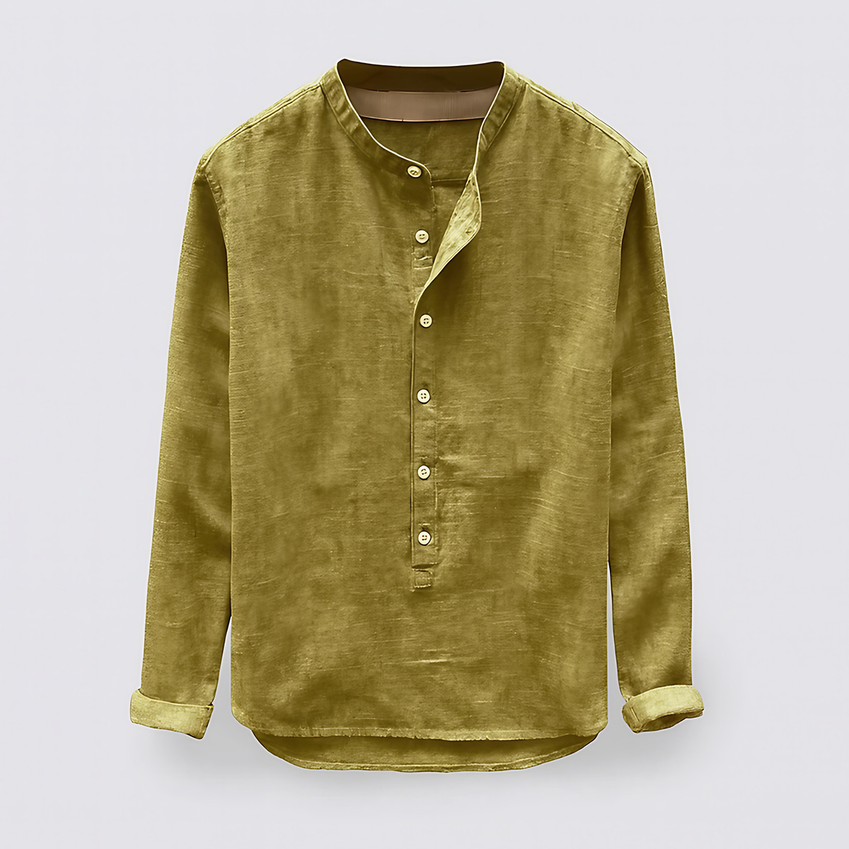 Chemise homme coupe normale, cinq coloris, du M au 4XL, jaune