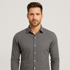 Chemise homme unie pour l'été, boutonnée, six coloris, du S au 3XL
