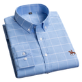 Chemise homme à manches longues, onze coloris, du S au 6XL, bleu clair