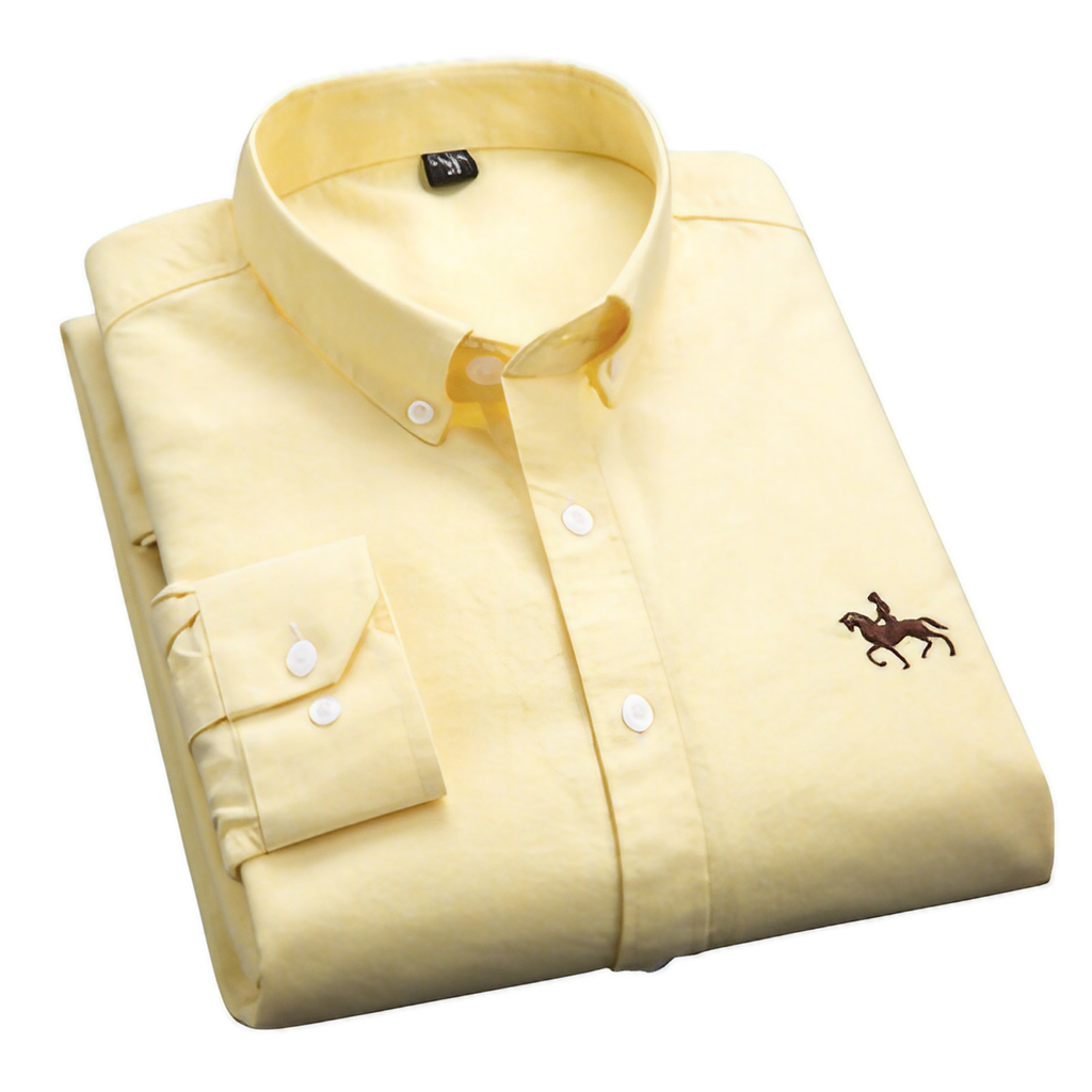 Chemise homme à manches longues, onze coloris, du S au 6XL, jaune