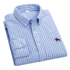 Chemise homme à manches longues, onze coloris, du S au 6XL, bleu clair 1