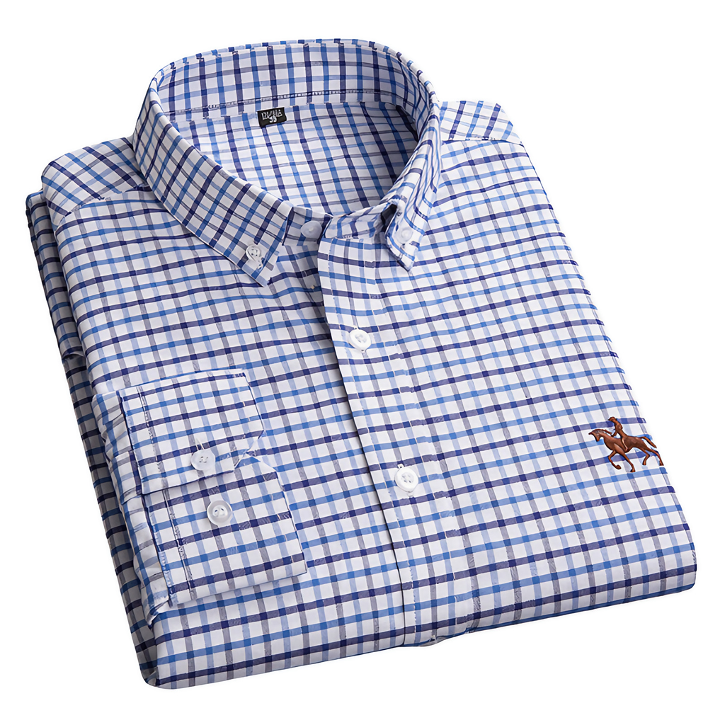 Chemise homme à manches longues, onze coloris, du S au 6XL, bleu
