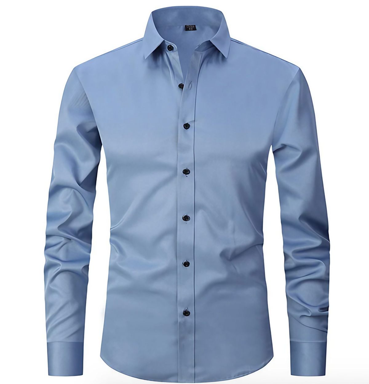 Chemise homme en tissu extensible, quatre coloris, du S au 3XL, bleu