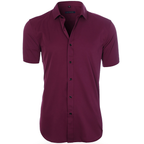 Chemise homme infroissable et extensible, dix coloris, du S au 4XL, vieux rose