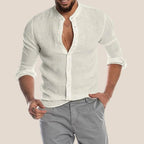 Chemise légère homme pour l'été, cinq coloris, du S au 2XL, blanc