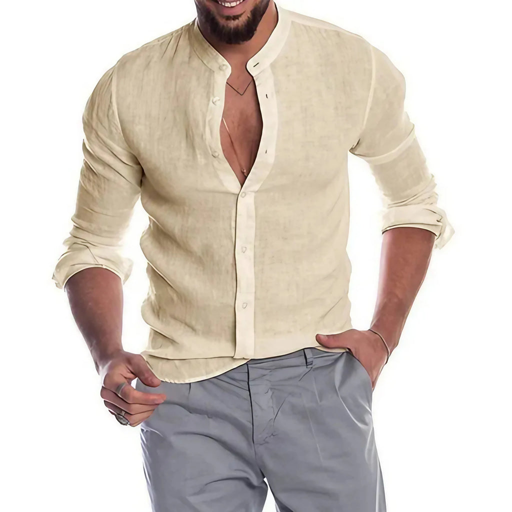 Chemise légère homme pour l'été, cinq coloris, du S au 2XL, kaki