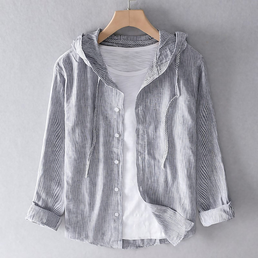 Chemise légère homme pour l'été, coupe classique, du S au 3XL, gris