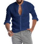Chemise d'été homme légère, sept coloris, du S au 5XL, bleu