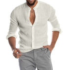 Chemise d'été homme légère, sept coloris, du S au 5XL, blanc