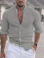 Chemise homme légère pour l'été, quatre coloris, du S au XL, gris