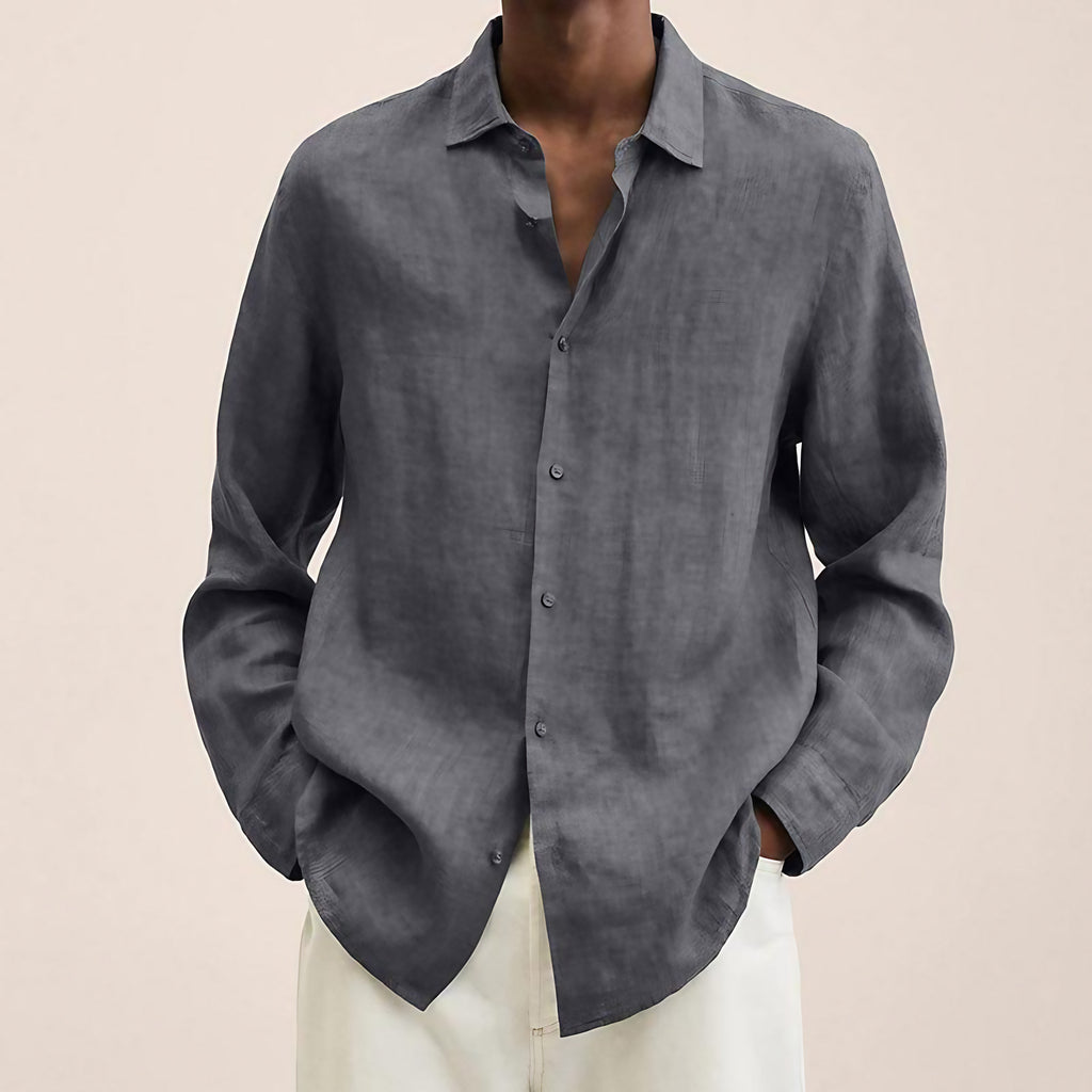 Chemise homme coupe ajustée, douze coloris, du M au 5XL, gris
