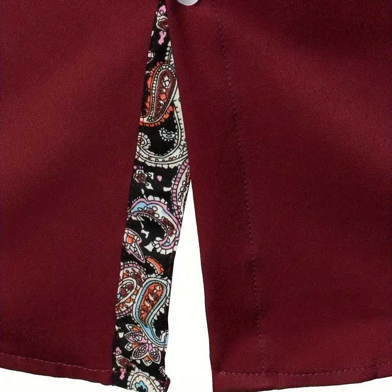 Chemise homme à col classique, manches longues, quatre coloris