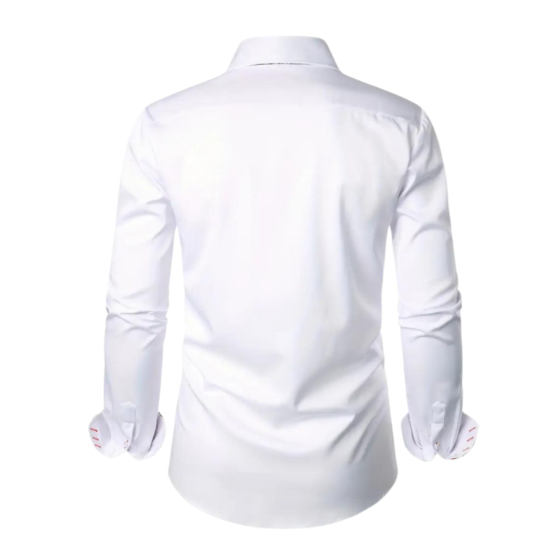 Chemise homme à col classique, manches longues, quatre coloris