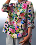 Blouse femme à imprimé fleuri, seize motifs, du S au 3XL